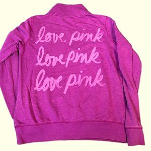 PINK half-zip sweatshirt